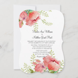 Faire-part de mariage Spring Peony