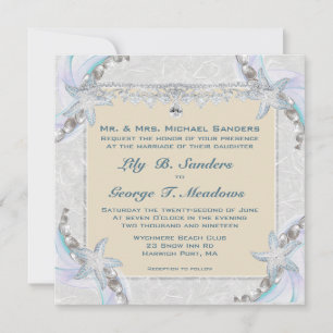 Faire-part de mariage Starfish