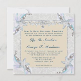 Faire-part de mariage Starfish
