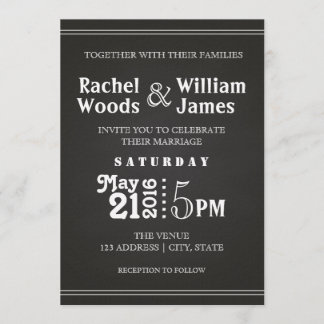 Faire-part de mariage subtil du tableau |
