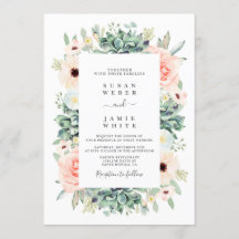 faire-part de mariage succulents