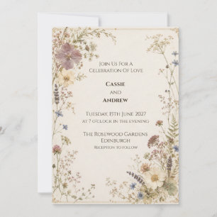 Faire-part de mariage Thistle celtique