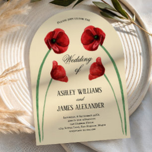 Faire-Part de Mariage Tout en Un Fleurs d'Arche de