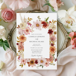 Faire-part de mariage tout-en-un pour un jardin d'