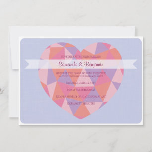 Faire-part de mariage Triangle Heart