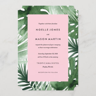 Faire-part de mariage tropique