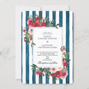 Faire-part de mariage Turquoise de minuit