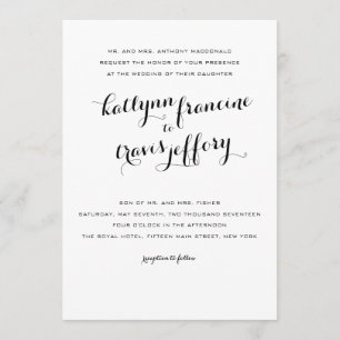 Faire-part de mariage typographique