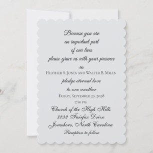 Faire-part de mariage un peu collet monté