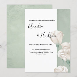 faire-part de mariage verdoyant tendance
