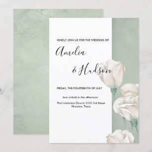 faire-part de mariage verdoyant tendance