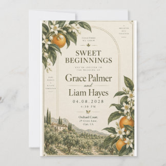 Faire-part de mariage Verger de Citronniers Italie