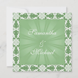 Faire-part de mariage verte