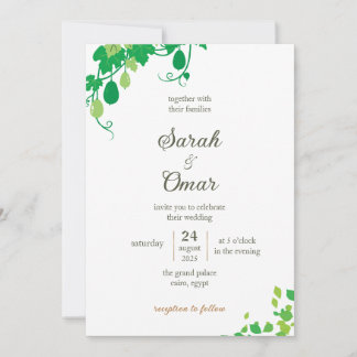 Faire-Part de Mariage Vigne de Jardin Botanique