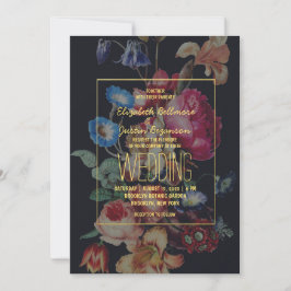 Faire-part de mariage Vintage foncé