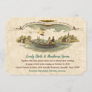 Faire-part de mariage vintage pour les amateurs de