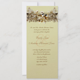 Faire-part de mariage vintages Inséparables