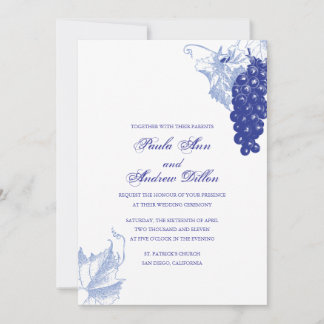 Faire-part de mariage viticole