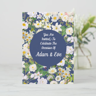 Faire-part de mariage White Bloom 