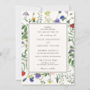Faire-part de mariage Wildflower Fields