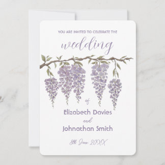 Faire-part de mariage Wisteria