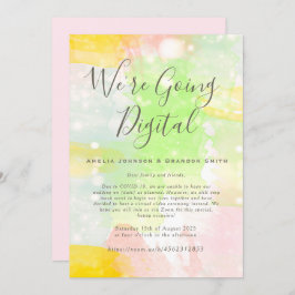 Faire-part de mariage Zoom aquarelle