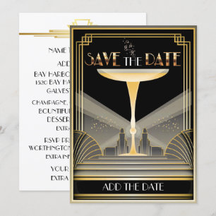 Faire-Part de Mise en Garde Champagne Deco