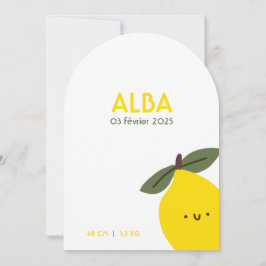 Faire-Part de naissance Alba