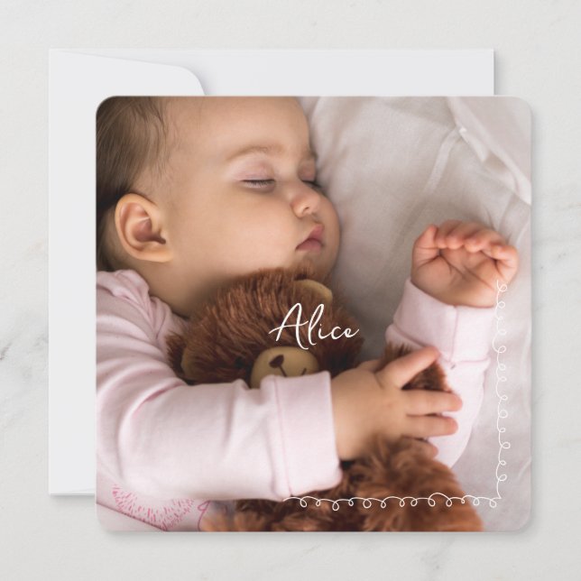 Faire-Part de naissance Alice (Devant)