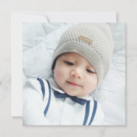 Faire-part de naissance avec photo de nouveau-né p
