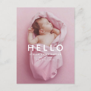 Faire-part de naissance avec superposition de phot