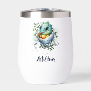 Faire-part de Naissance Bébé Caille Dinosaur Eau