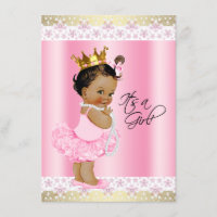 Faire-part de Naissance Bébé Fille Ethnique Baller