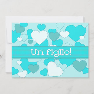 Faire-part de naissance bébé italien