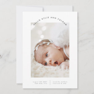faire-part de naissance bébé moderne petite arche 