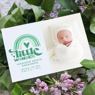 Faire-part de naissance Carte postale photo Litt