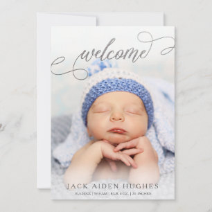 Faire-part de naissance Cartes photos de bébé Silv