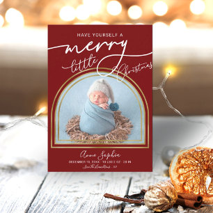 Faire-part de naissance Chic Script Arch Frame