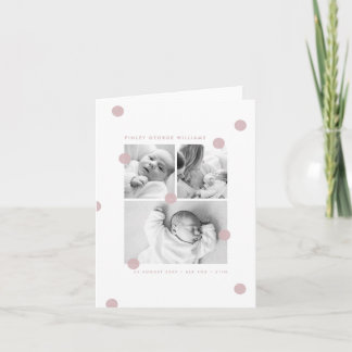 Faire-part de naissance Collage photo bébé Moderne