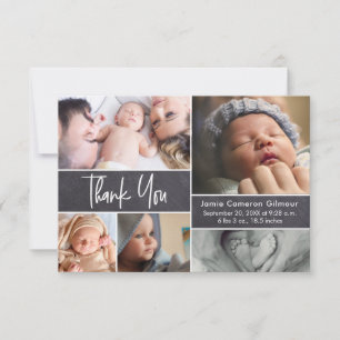Faire-part de Naissance Collage Photo Moderne Peti