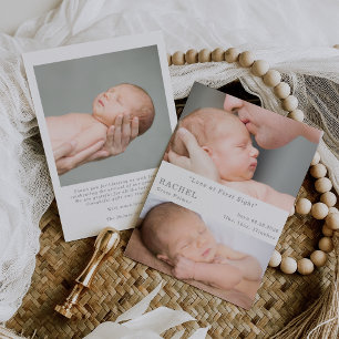 Faire-part de naissance de bébé "Coup de foudre au