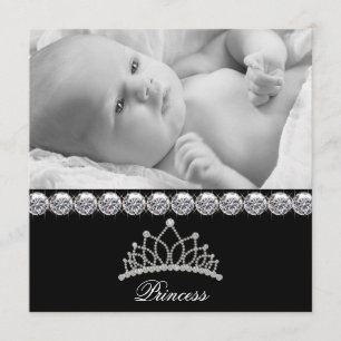 Faire-part de naissance de bébé princesse Tiara