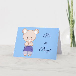 Faire-part de naissance de garçon