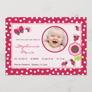 faire-part de naissance de Madame Bug Photo de