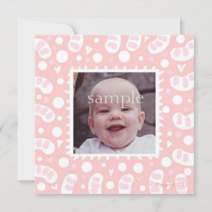 Faire-part de naissance de points stupides