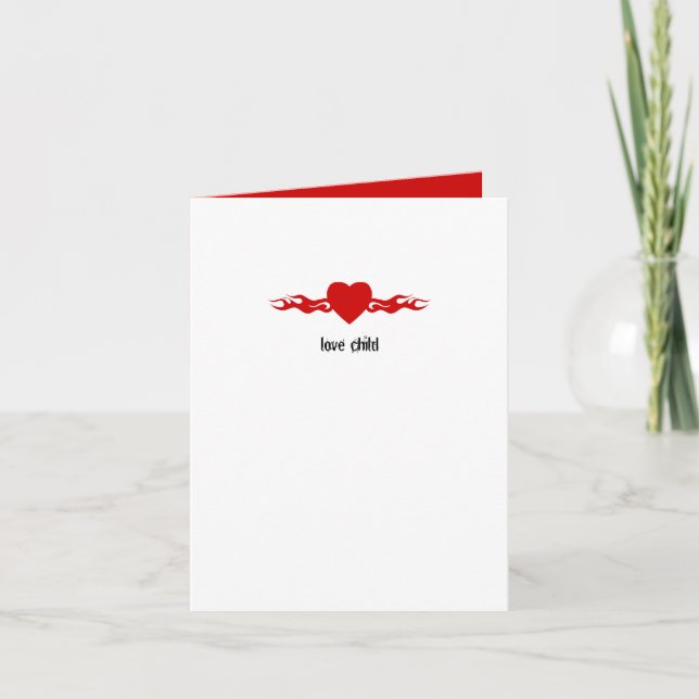 Faire-part de naissance d'enfant d'amour (Devant)