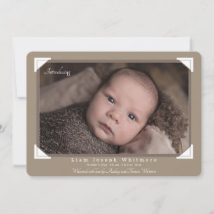 Faire-part de naissance des espaces photos de l'al