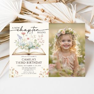 Faire-part de naissance Floral Storybook A New Cha