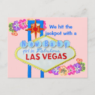 Faire-part de naissance Las Vegas de bébé