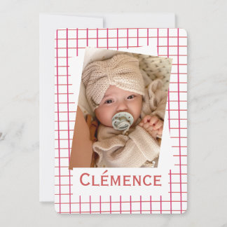 Faire-Part de naissance "Linéa"